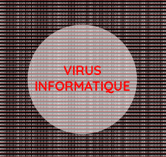 Code d'un virus informatique