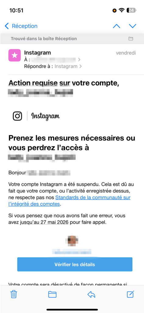 Comment faire appel d'une décision de suspension d'un compte Instagram ?
