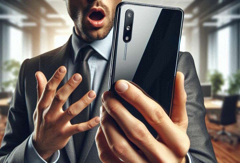 Un homme tient un téléphone portable entre les mains et se demande quoi faire pour récupérer son compte Instagram suspendu.