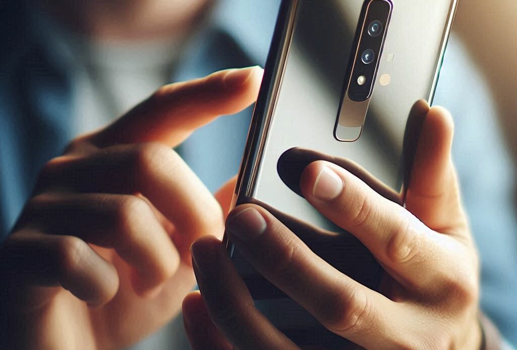 Un homme essaie de contacter TikTok avec son téléphone portable