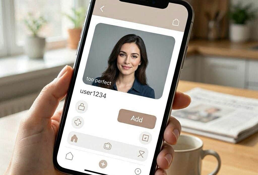 Faux compte Snap : demande d'ajout suspecte sur smartphone